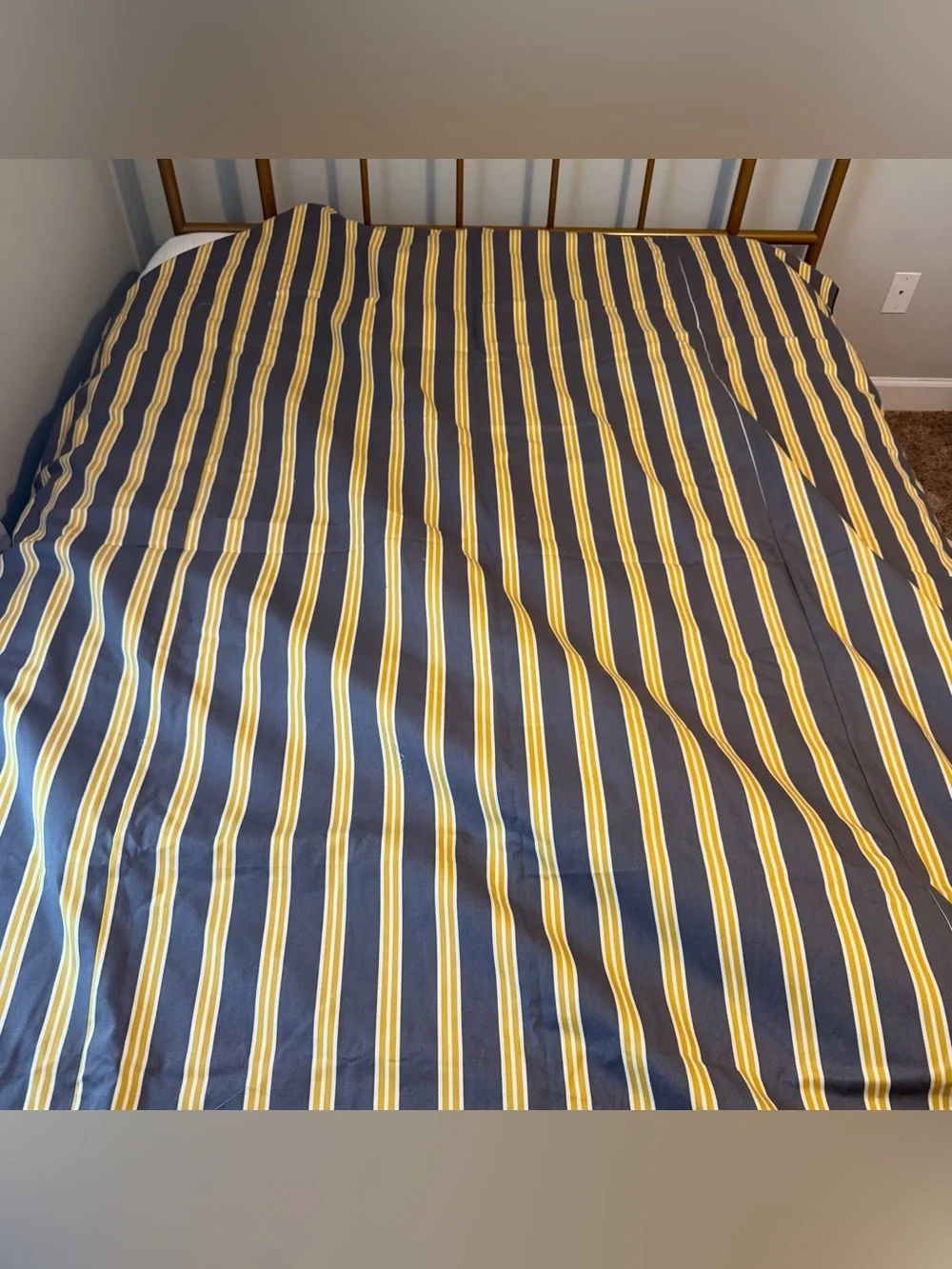Sweet Potato Glenna Jean Medallion Floral Stripes Dorm Twin Size Duvet Cover